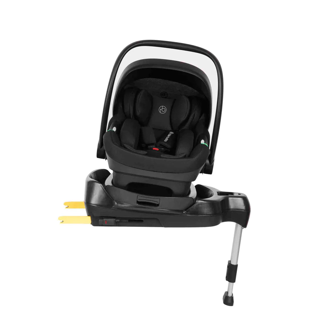 Ickle Bubba Stomp Luxe 12 Piece Travel System with i-Size Nimbus 180° Spin Car Seat & ISOFIX Base Desert on Sliver