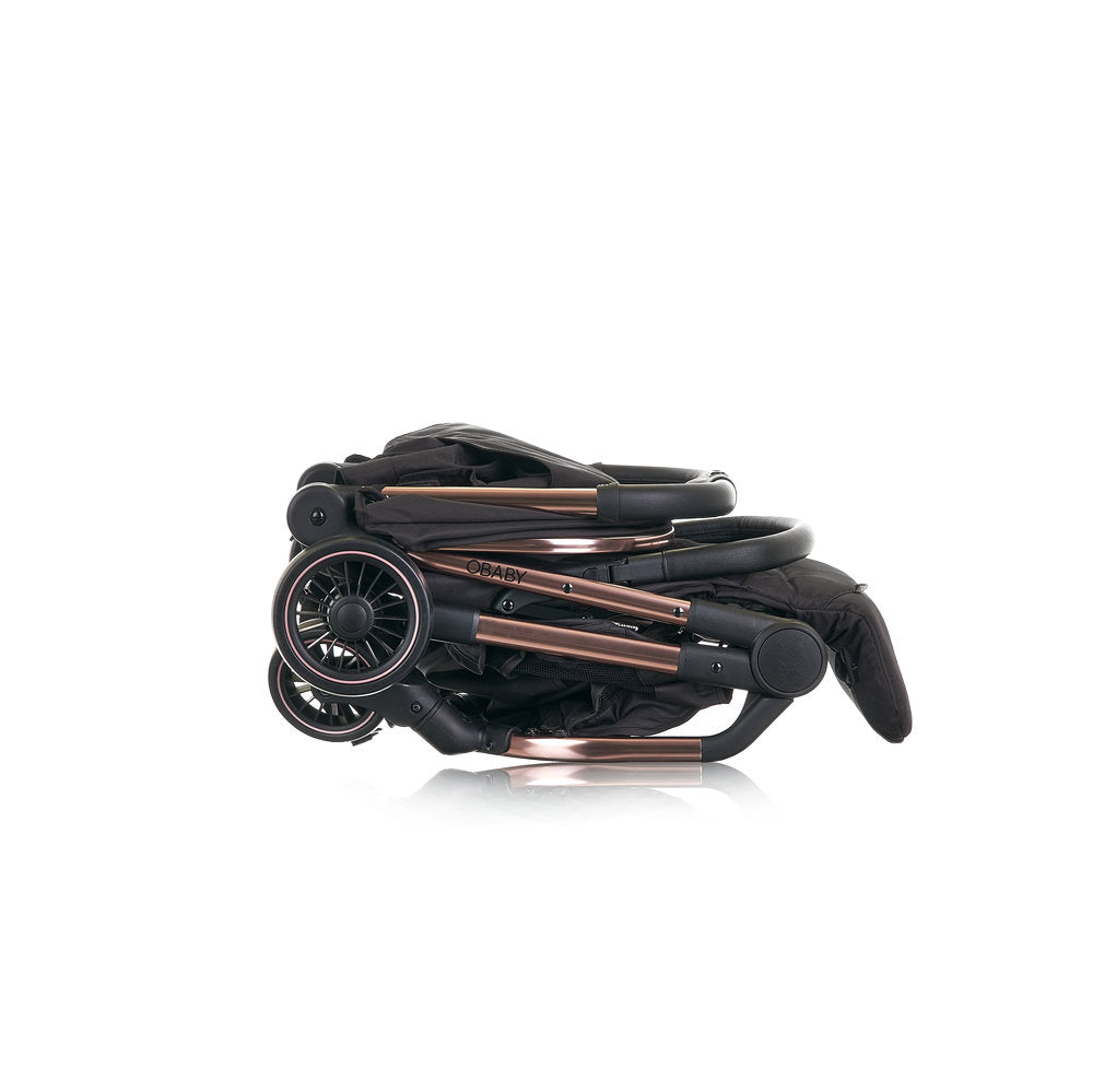 Obaby Roo Stroller – Black & Rose Gold