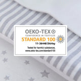 Clair-de-lune Stars & Stripes 2 Pack Fitted Cot Sheets - 120 x 60 cm