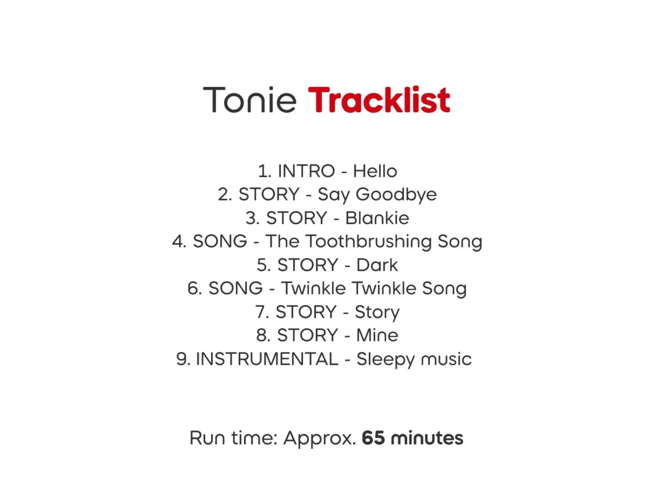 Tonies Bing Bing's Bedtime