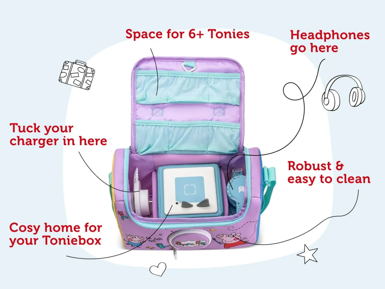 Tonies Listen & Play Bag - Peppa Pig