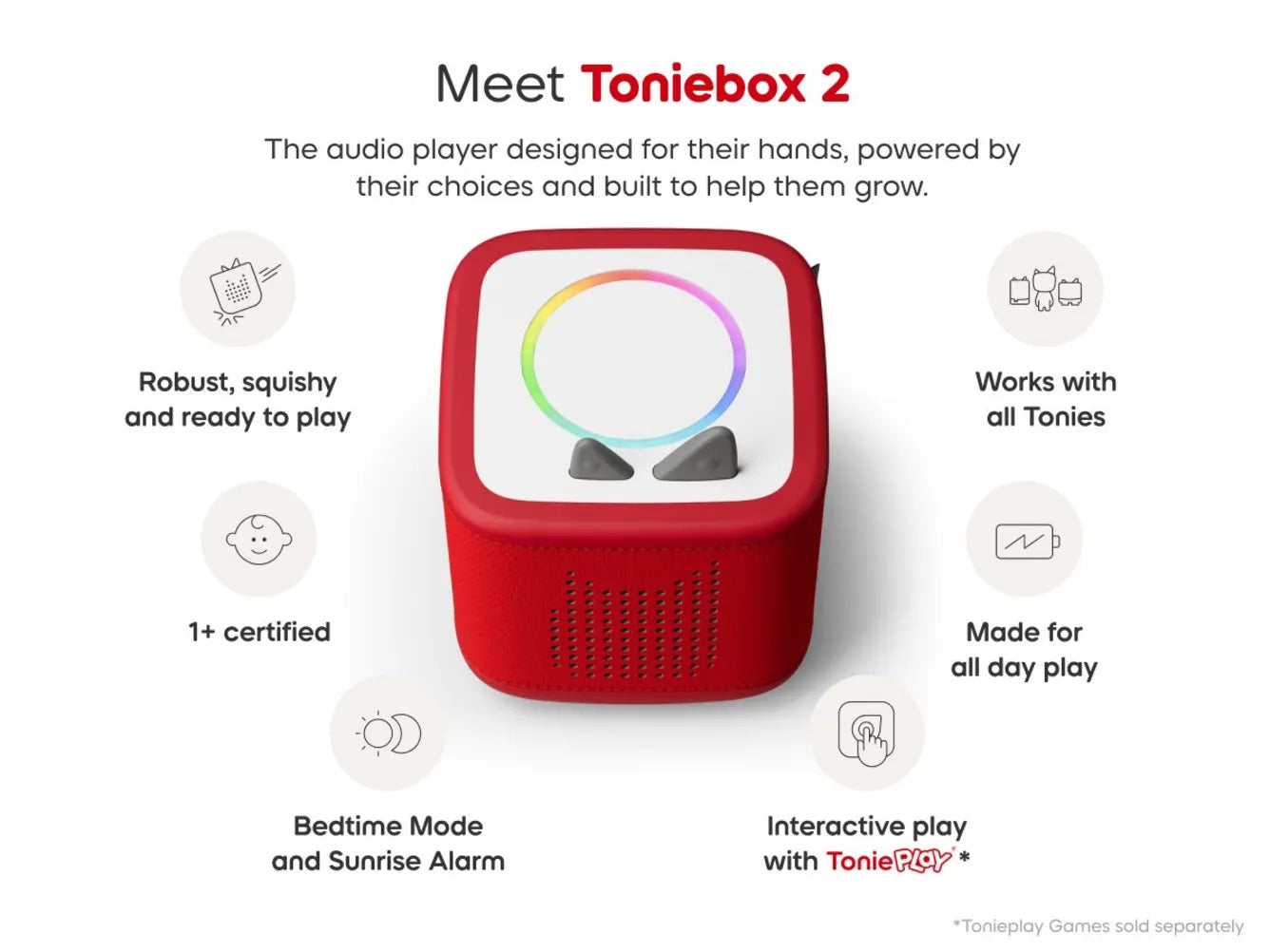 Toniebox 2 Sunset Red