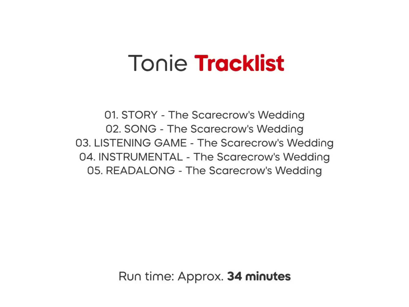 Tonies Julia Donaldson: The Scarecrow's Wedding