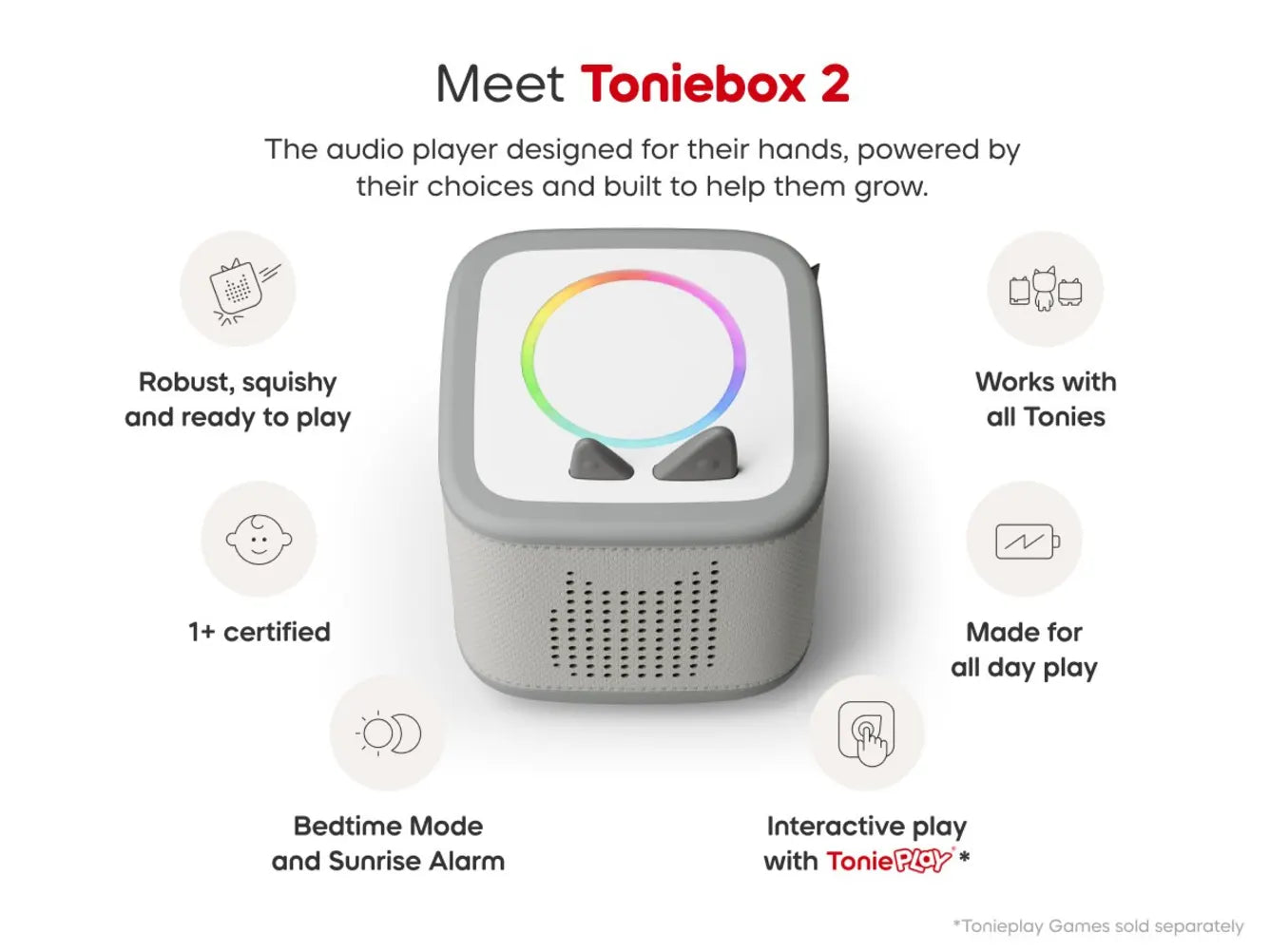 Toniebox 2 Moon Grey