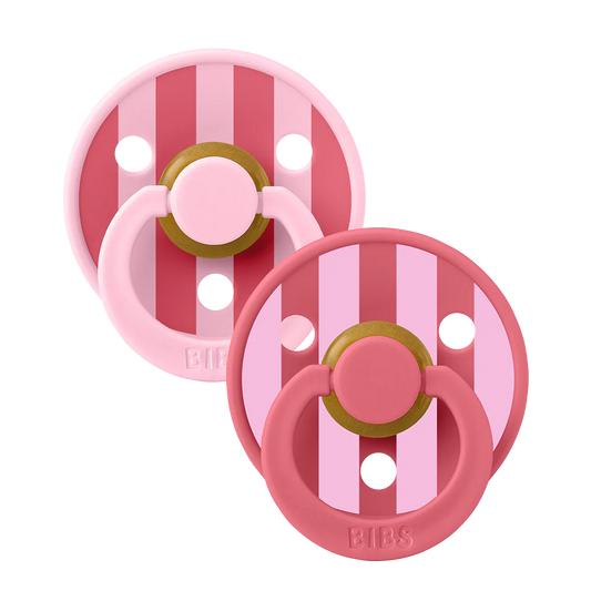 BIBS STUDIO Colour 2 Pack Block  Baby Pink Coral mix