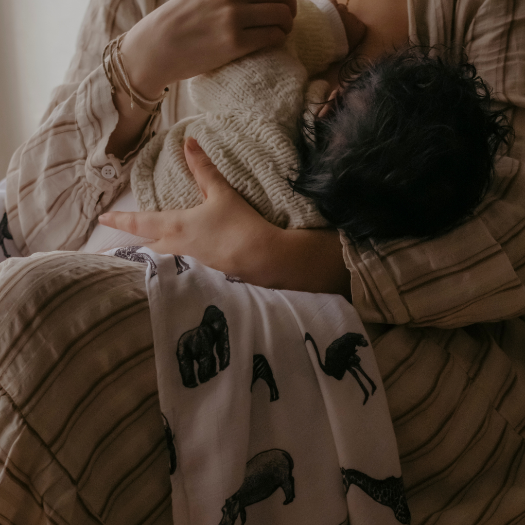 Safari Print Baby Muslin Swaddle (120x120cm)