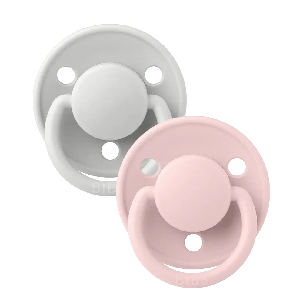 BIBS De Lux 2 PACK Haze/Blossom