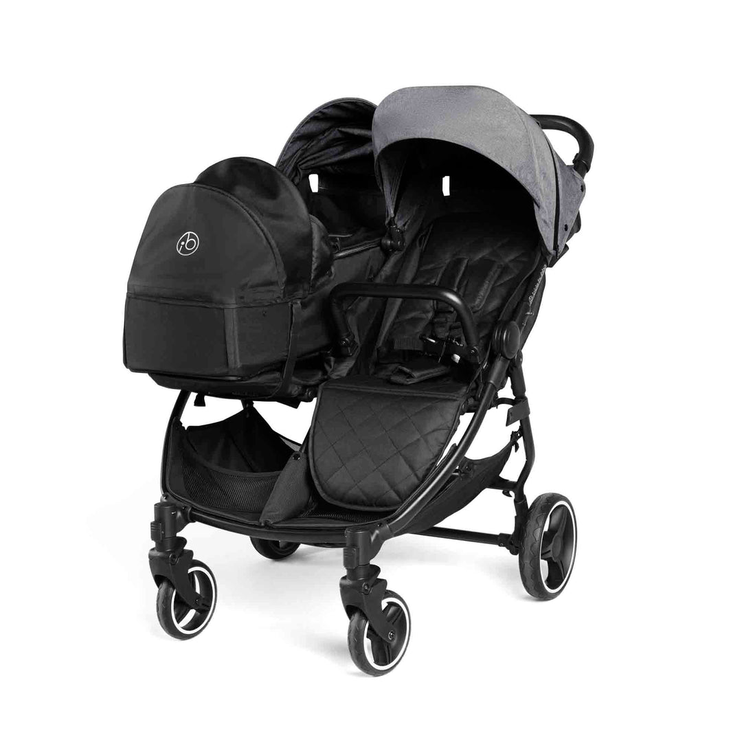 Ickle Bubba Venus Prime Double Stroller Grey