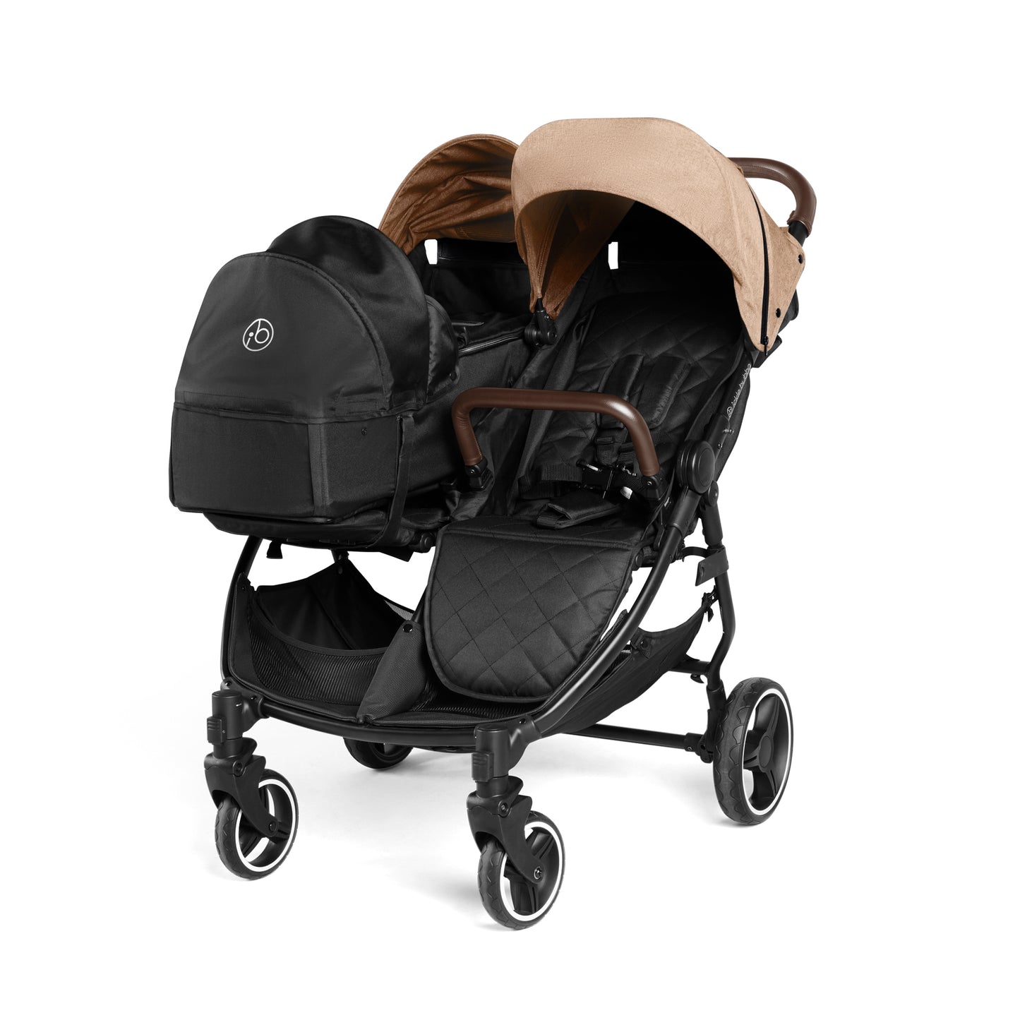 Ickle Bubba Venus Prime Double Stroller Biscuit
