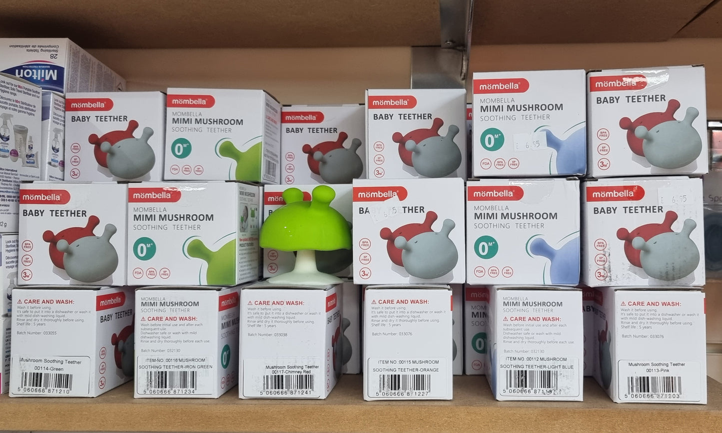 Mombella Mimi Mushroom Teether 3M+ - 6 Colours