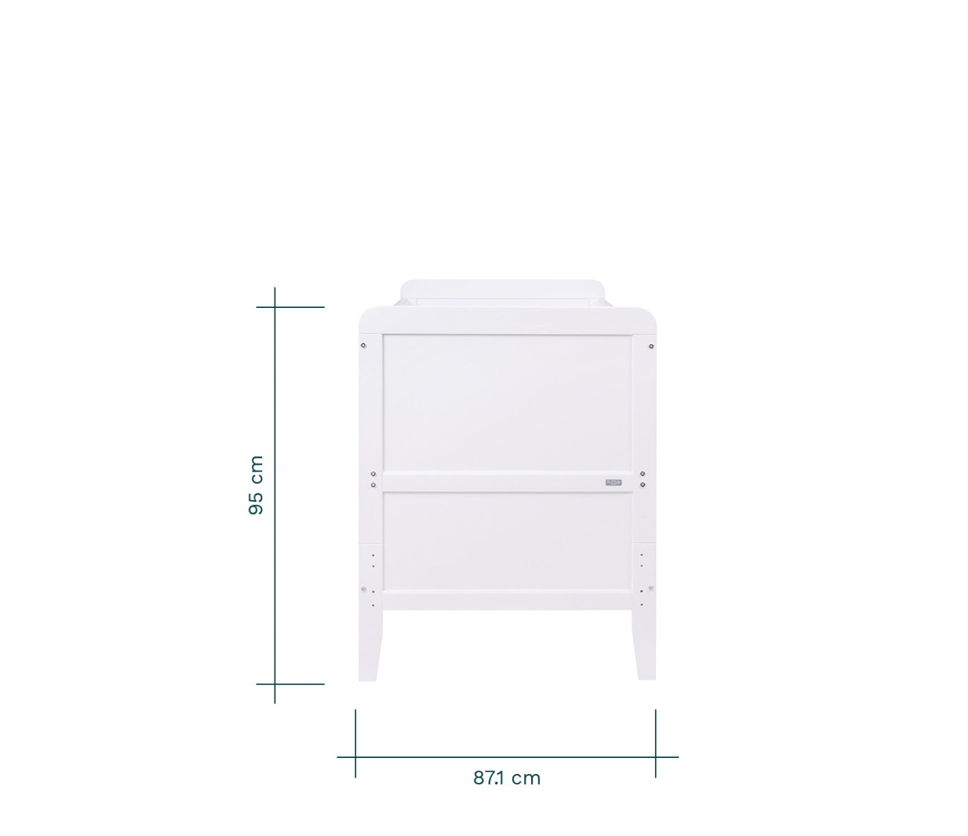 Tutti Bambini Rio Cot Bed with Cot Top Changer & Mattress White