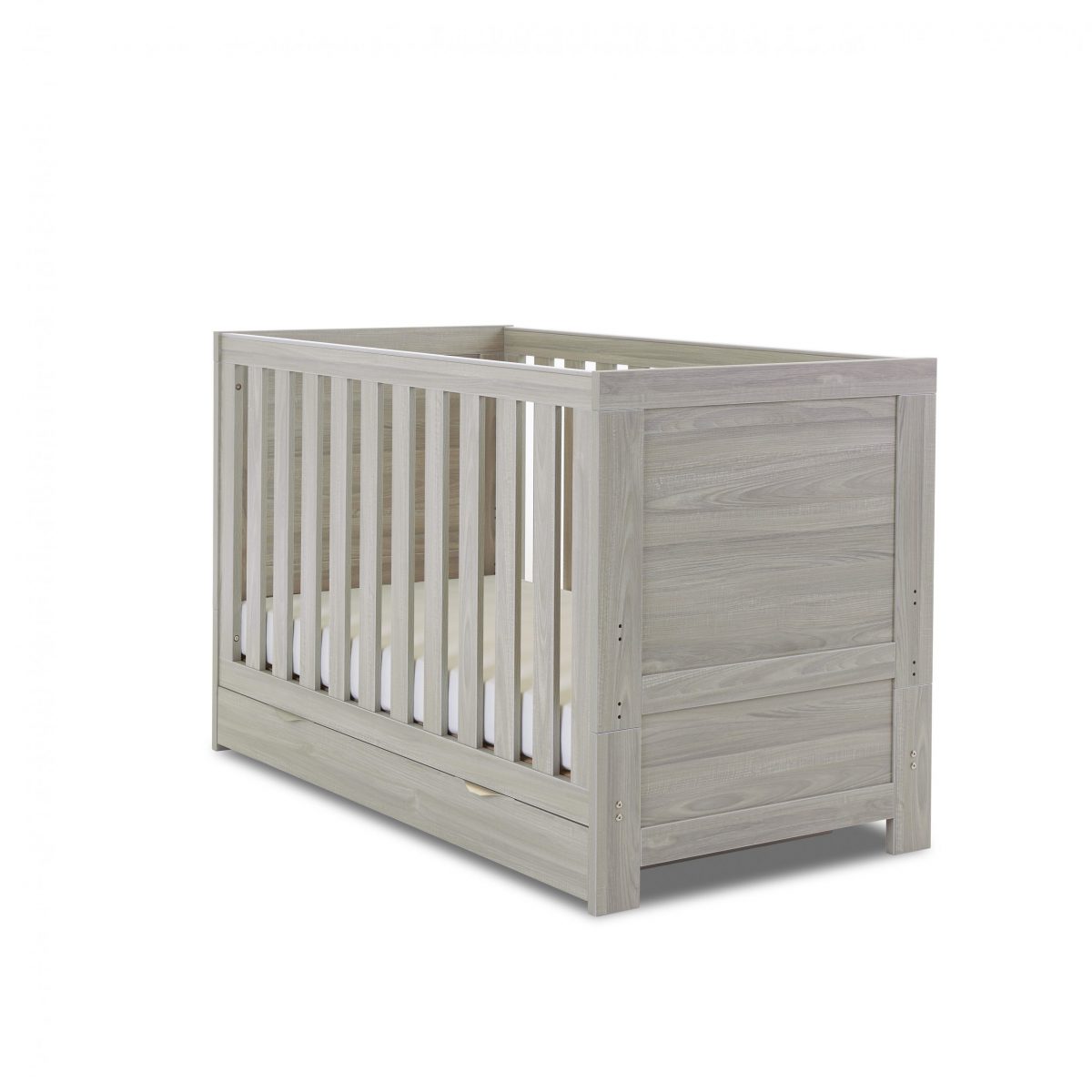 Obaby Nika Mini Cot Bed - Grey Wash