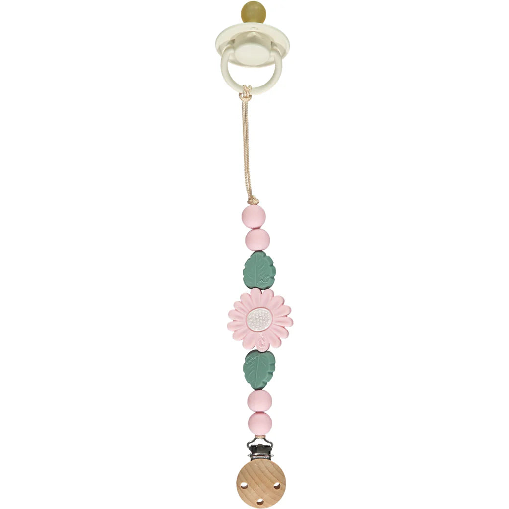 NIbbling Daisy Dummy Clip Pink Daisy