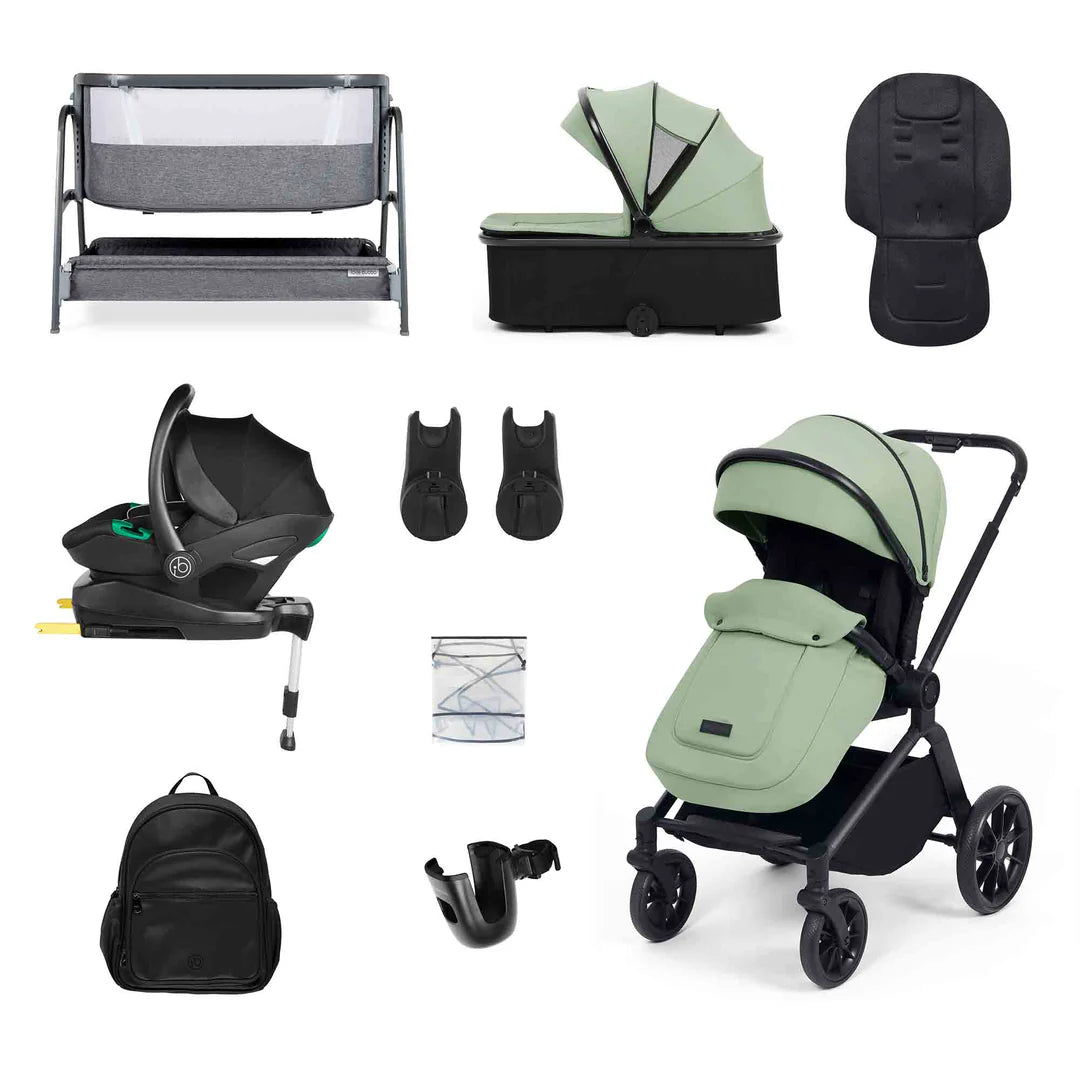 Ickle Bubba Altima I-size Travel System & Home 14 Piece Bundle Sage