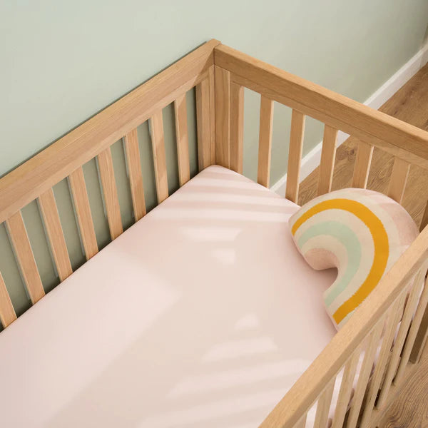 Clair-de-lune 2 Pack Fitted Cotton Cot Bed Sheets - 140 x 70 cm 3 Colours