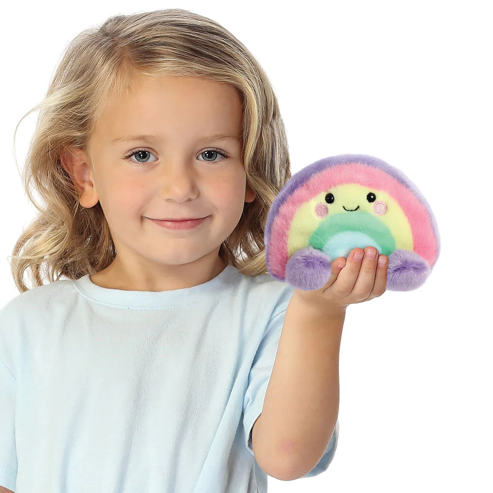 Aurora Palm Pals Vivi Rainbow Soft Toy 5”