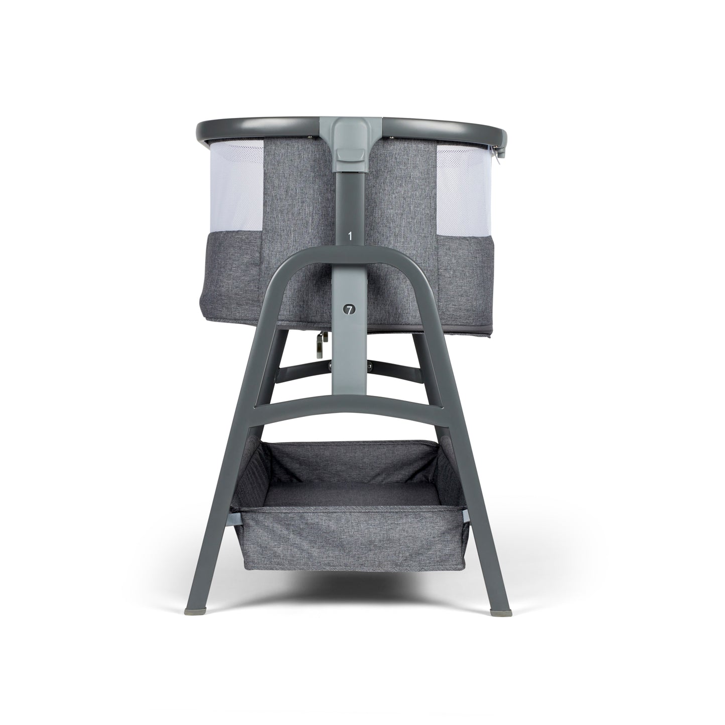 Ickle Bubba Bubba&Me - Bedside Crib - Space Grey