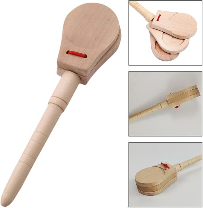 TickiT Wooden Handle Castanets 15cm