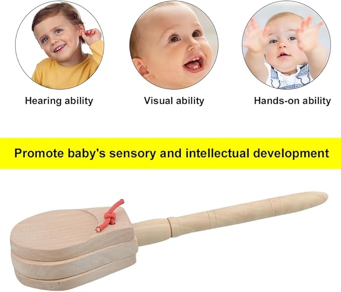 TickiT Wooden Handle Castanets 15cm