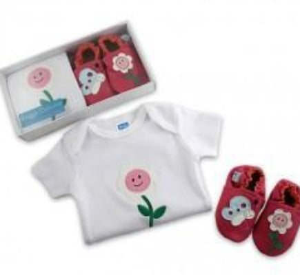 Snuggle Feet Gift Set Smiley Flower 6-12 Months
