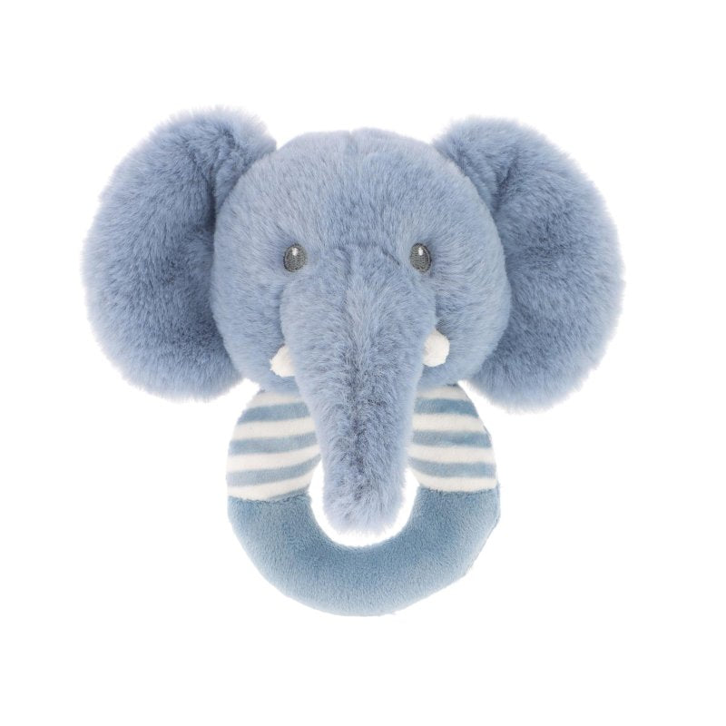 Keeleco Baby Ezra Elephant Ring Rattle 14cm