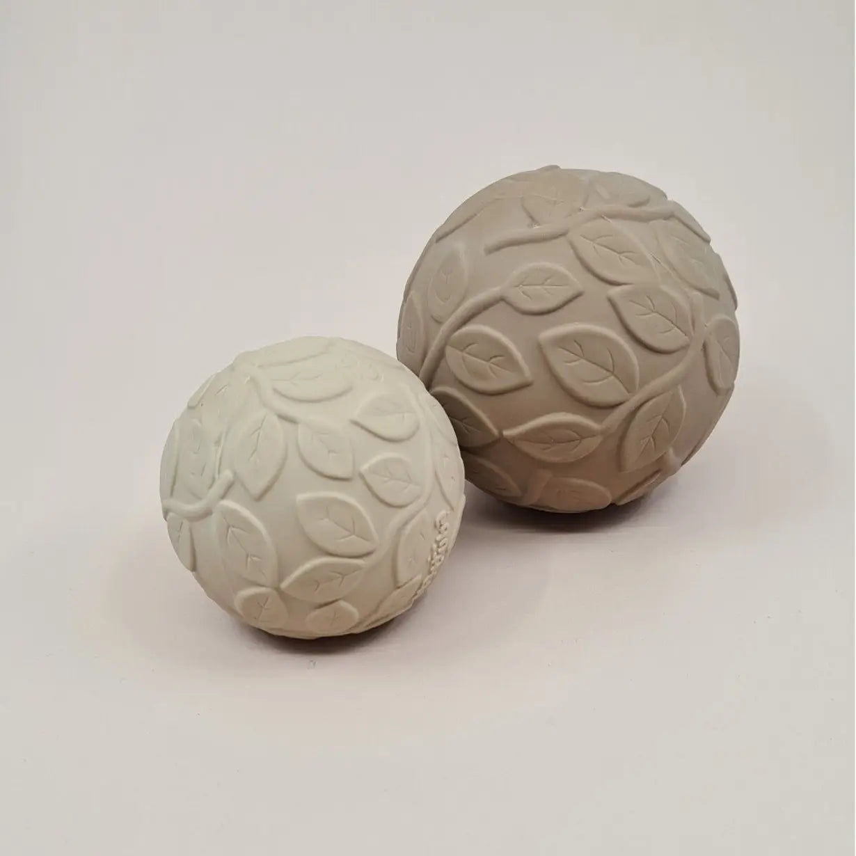 Nibbling Natruba Natural Rubber Sensory Ball Set Leaf - Earth