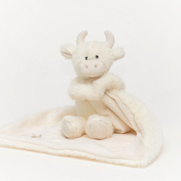 Jomanda Cream Highland Coo Cow Baby Toy Soother Comforter