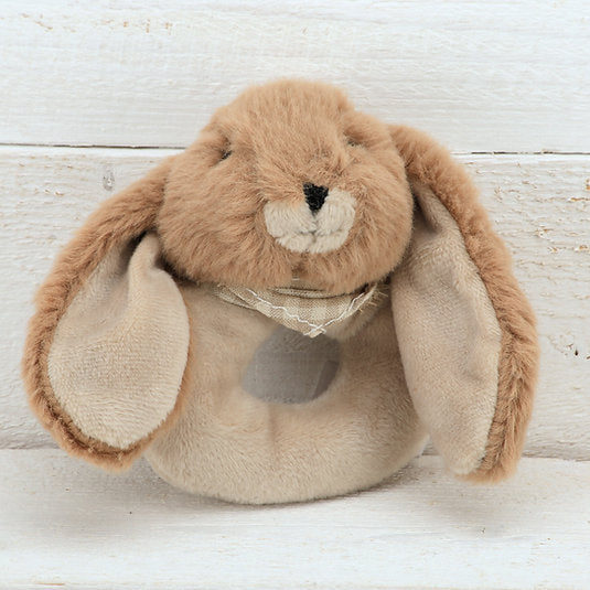 Jomanda Bunny Baby Rattle Brown