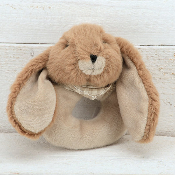 Jomanda Bunny Baby Rattle Brown