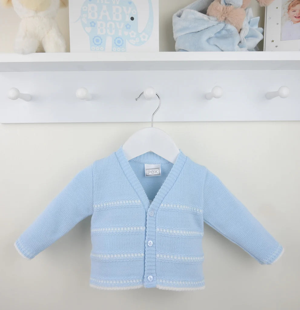 Pex Thomas Cardigan Blue/White