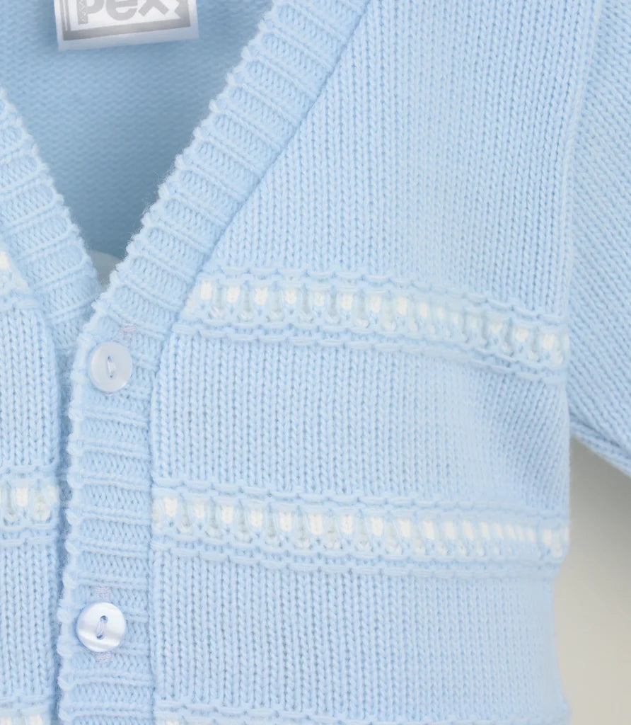 Pex Thomas Cardigan Blue/White