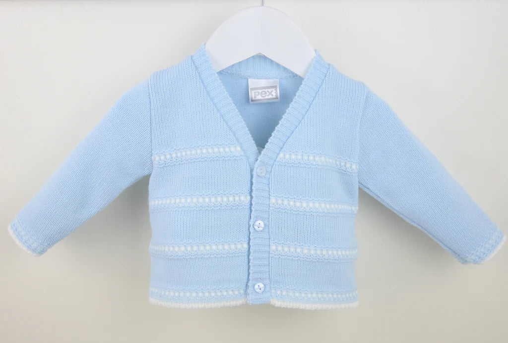 Pex Thomas Cardigan Blue/White