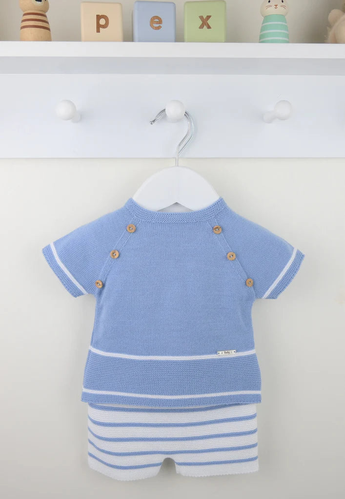 Pex Casper 2 Piece Set Dusky Blue/White
