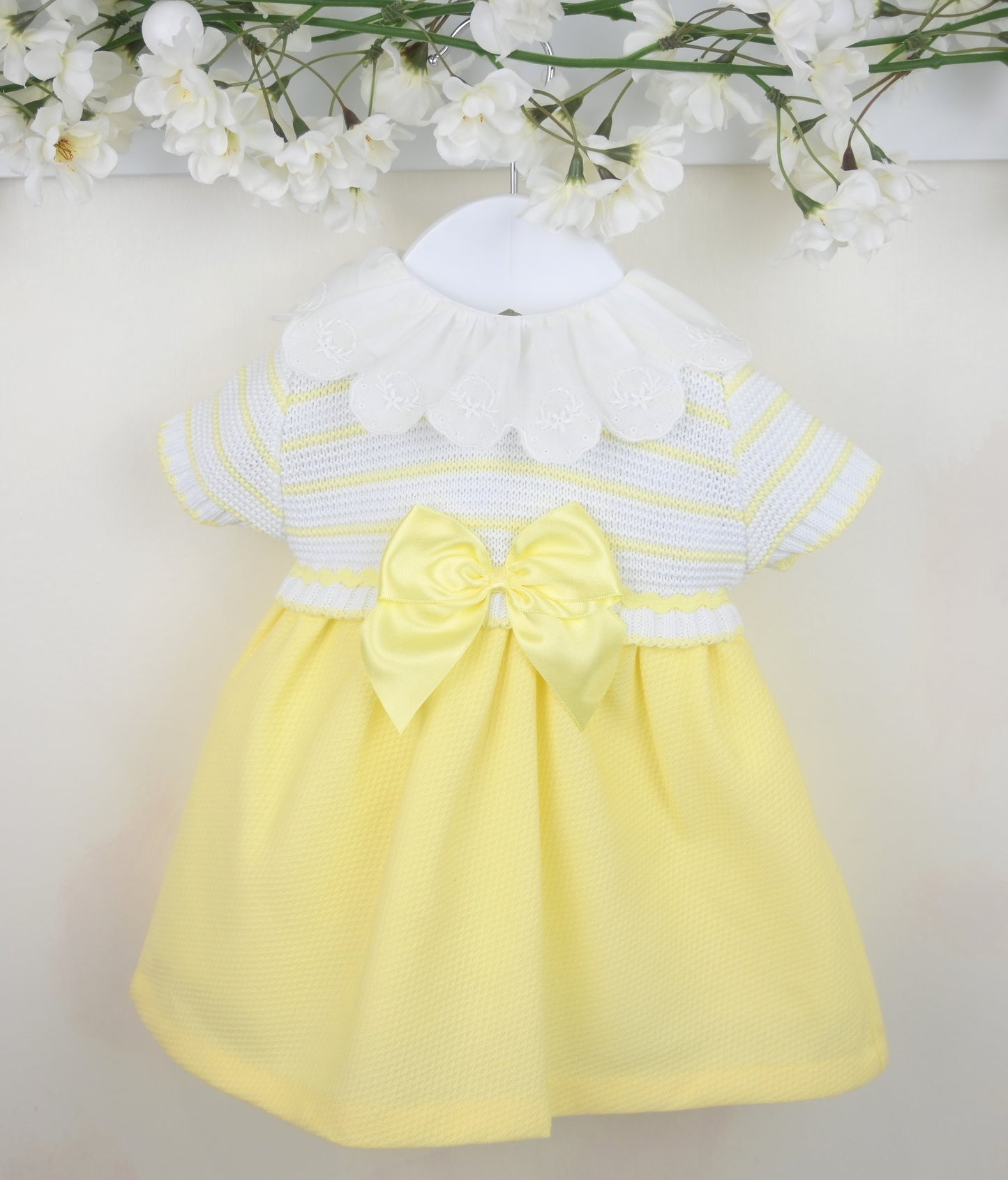 Pex Tabitha Dress Lemon/White