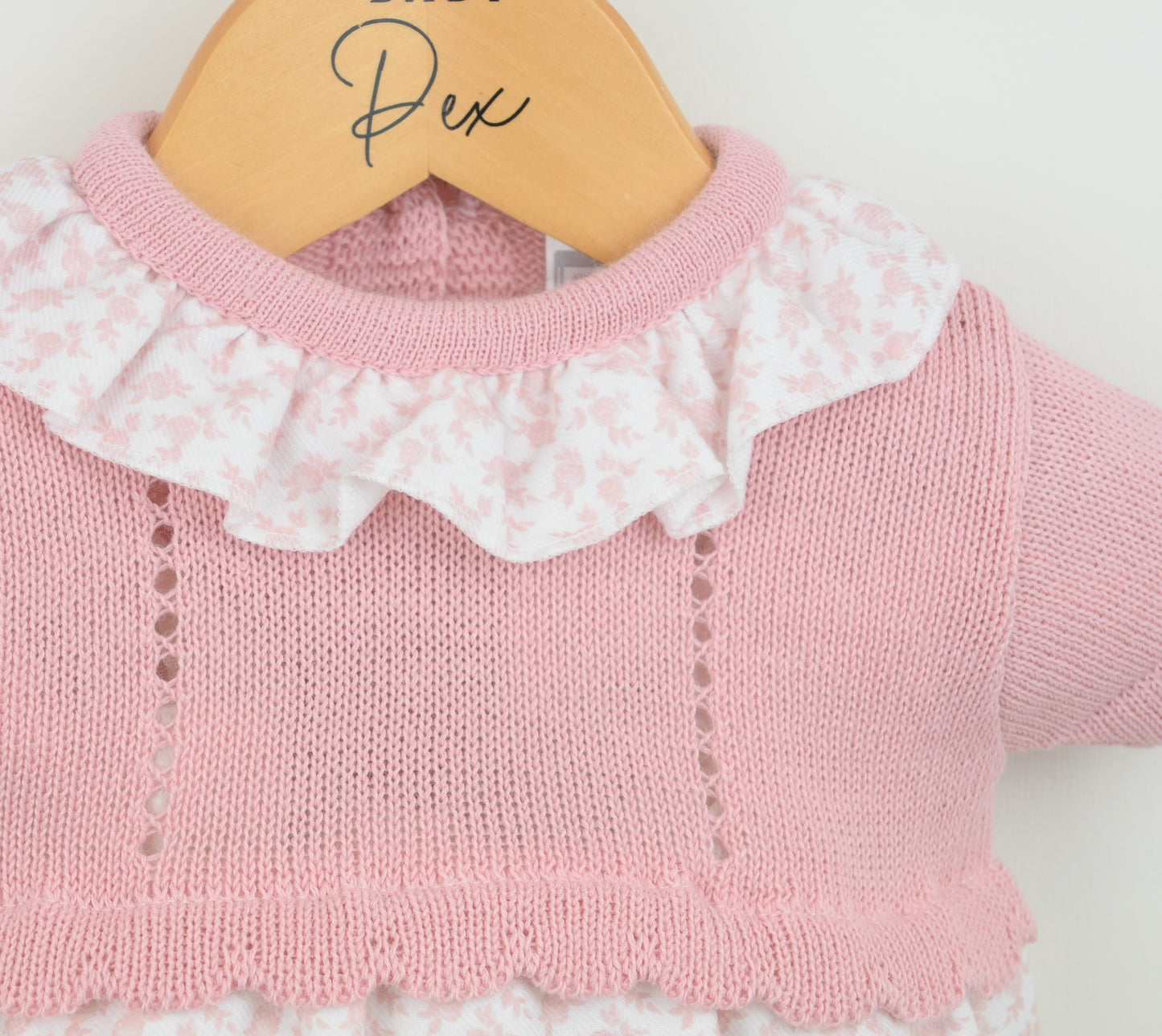 Pex Claudia Dress Dusky Pink/White