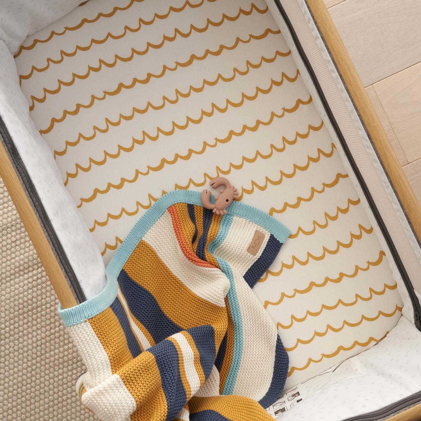 Tutti Bambini Bedside Crib Fitted Sheets 2pk - Our Planet