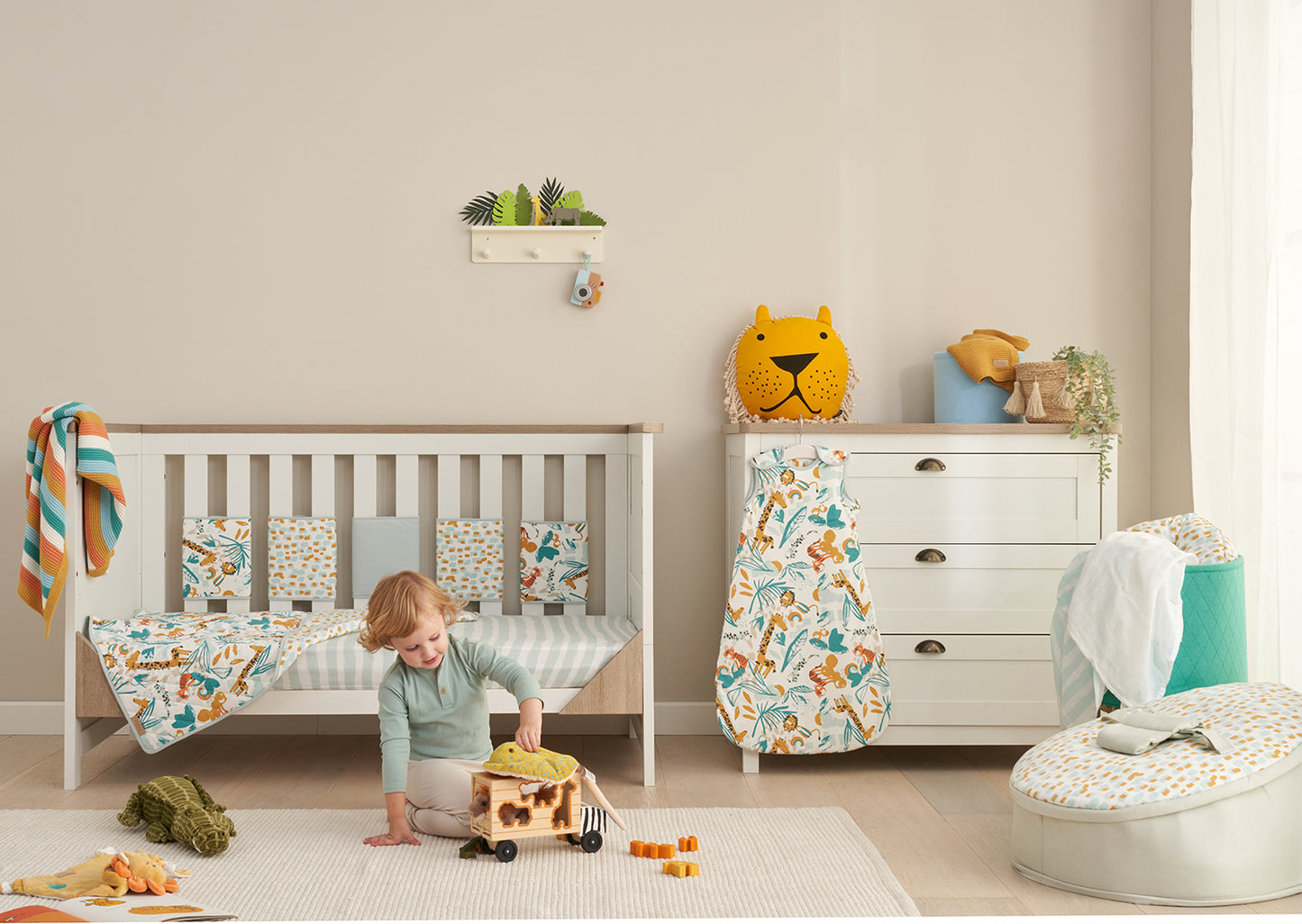 Tutti Bambini Bedside Crib Starter Pack - Run Wild