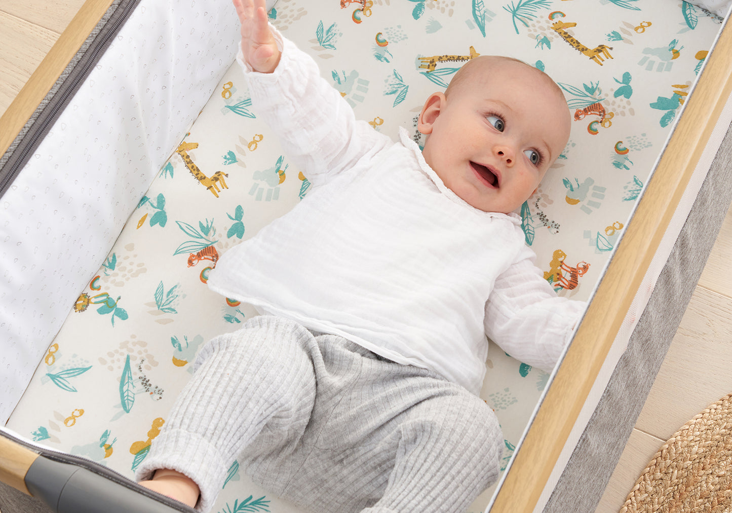 Tutti Bambini Bedside Crib Starter Pack - Run Wild
