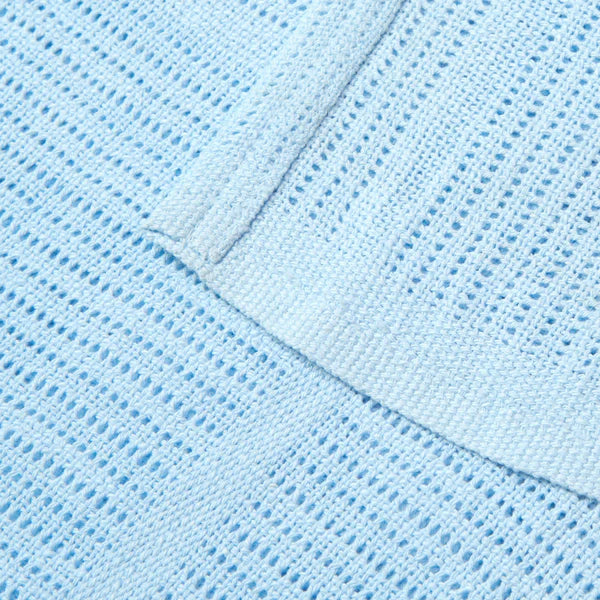 Clair-de-lune Soft Cotton Cellular Pram Blanket 3 Colours
