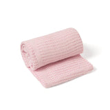 Clair-de-lune Soft Cotton Cellular Pram Blanket 3 Colours