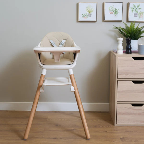 Clair-de-lune 6 in 1 High Chair Beige/Natural