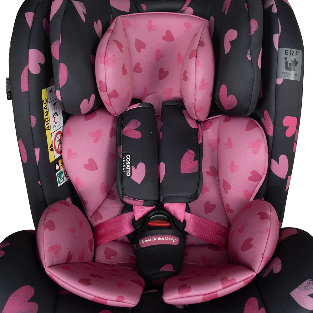 Cosatto All in All 360 Rotate Car Seat Charcoal Lighthearted