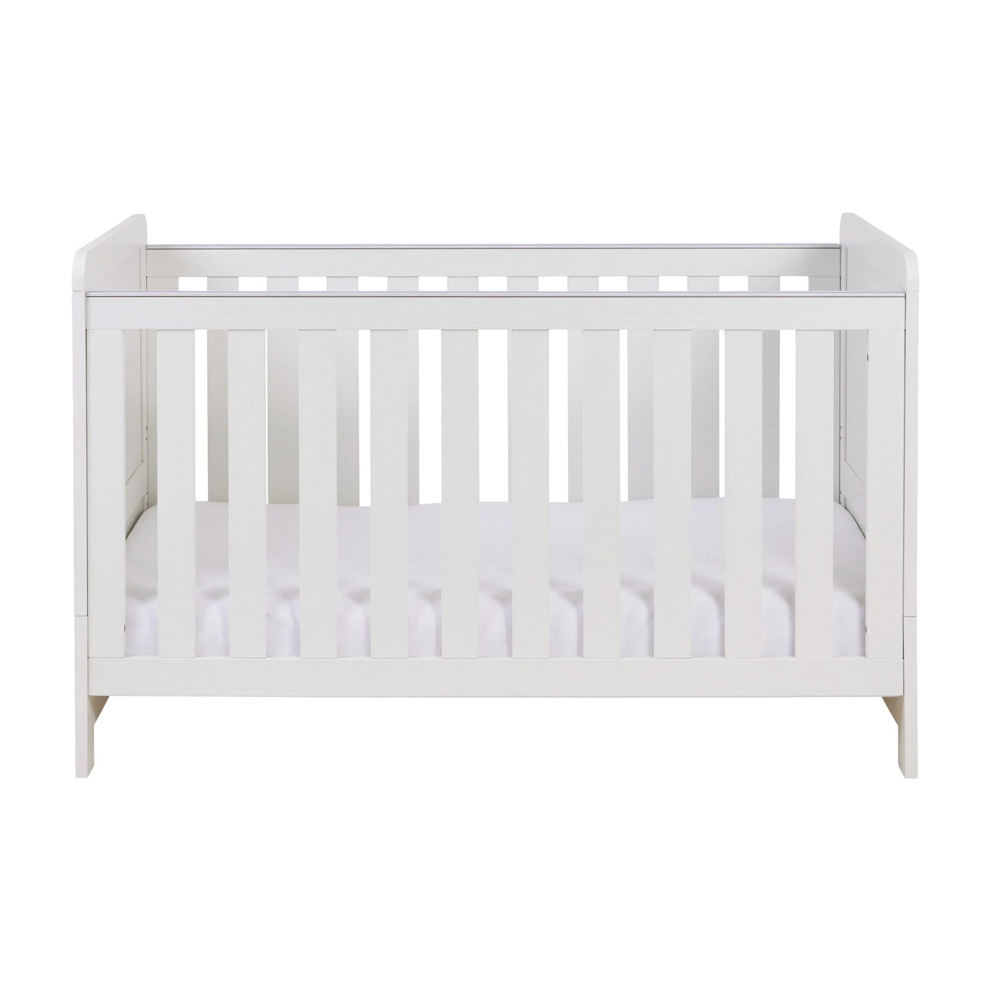 Babymore Caro Cot Bed – White Wash