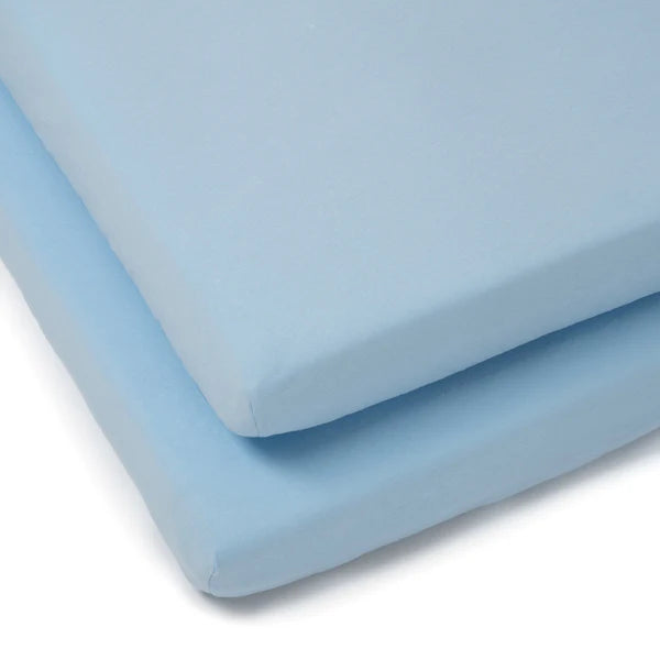 Clair-de-lune 2 Pack Fitted Cotton Cot Sheets - 120 x 60 cm