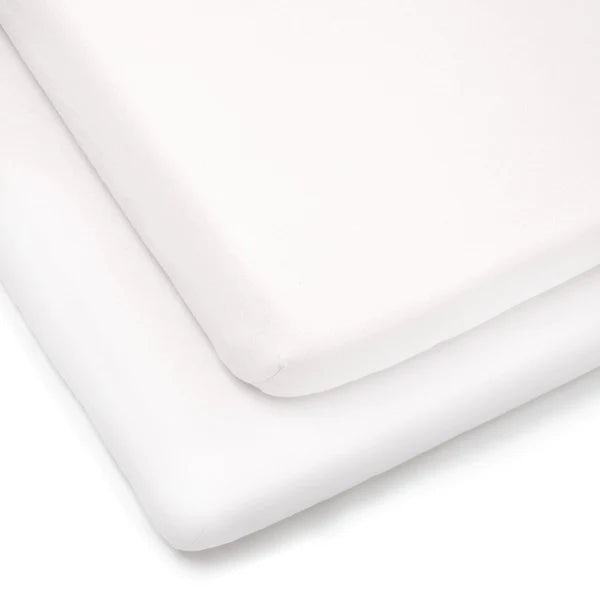 Clair-de-lune 2 Pack Fitted Cotton Cot Bed Sheets - 140 x 70 cm 3 Colours