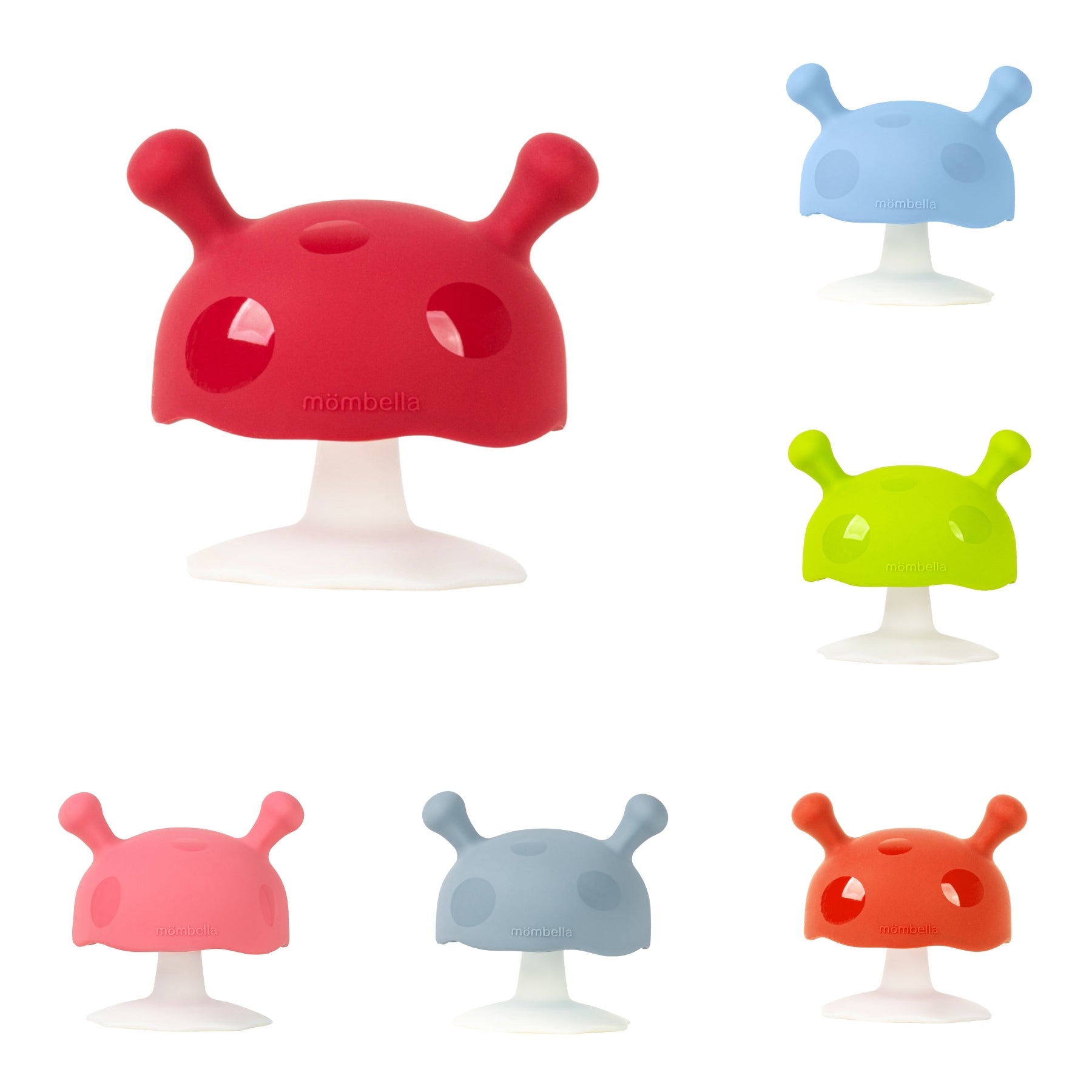Mombella Mimi Mushroom Teether 3M+ Colours – Tiny Tots Store Ltd