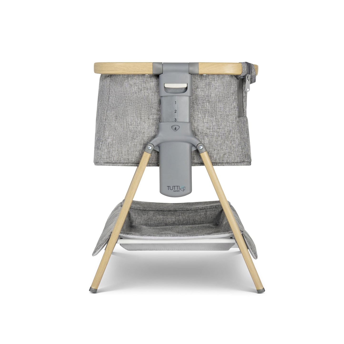 Tutti Bambini CoZee Luxe Mini Me Crib - Oak & Charcoal