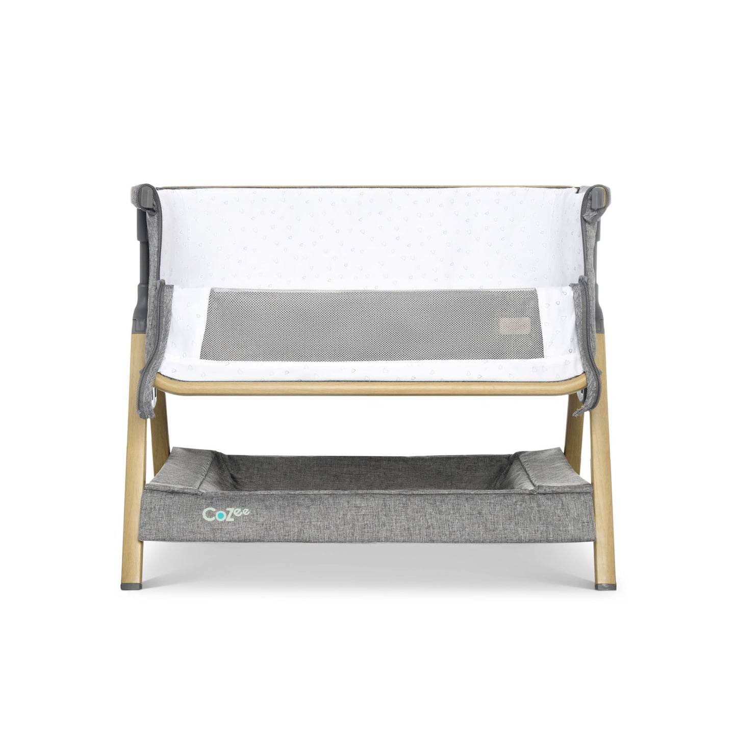 Tutti Bambini CoZee Luxe Mini Me Crib - Oak & Charcoal