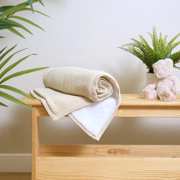 Clair-de-lune Organic Knit Sherpa Blanket 2 Colours