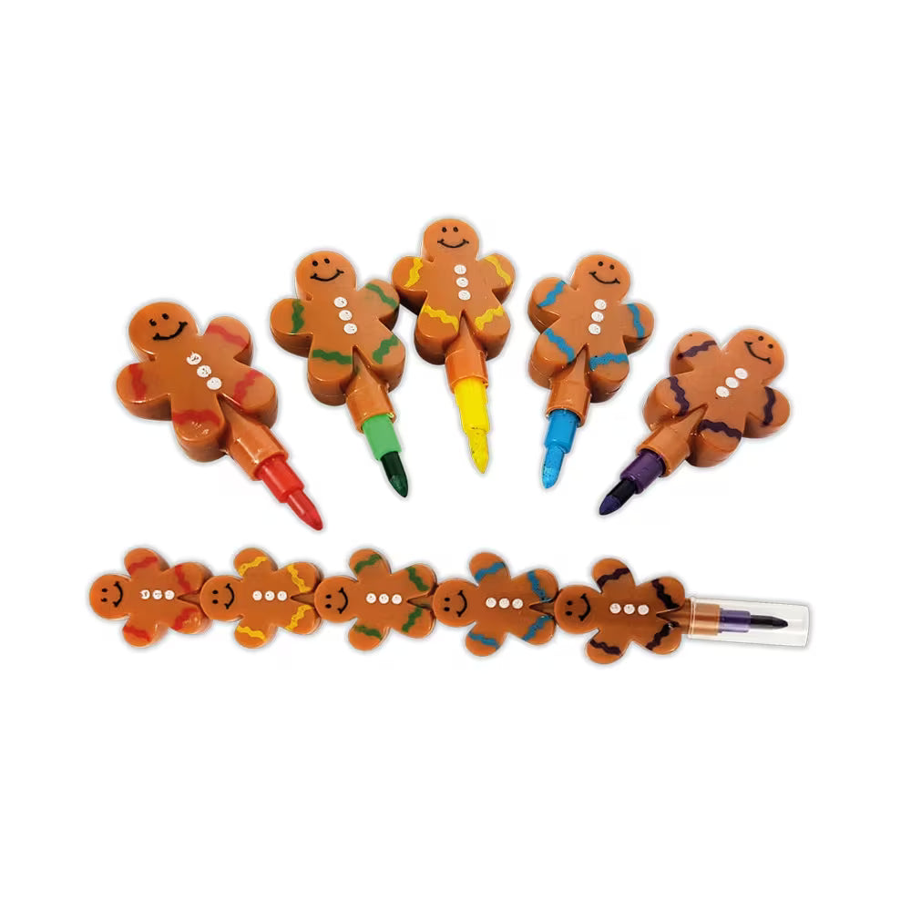 Playwrite Interconnecting Gingerbread Crayon - 5 Colours BOX of 36 CRAYONS